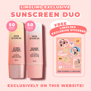 Lingling Website Exclusive Sunscreen Duo 50 ml with Stickers