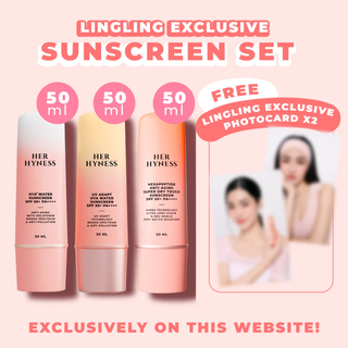 [Oct Edition #07-08 - Limited during 16-30 Oct!] Lingling Website Exclusive Sunscreen Set 50 ml with 2 Photocards