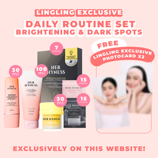 [Nov Edition #09-10 - Limited during 16-30 Nov!] Lingling Website Exclusive Routine Set - Brightening & Dark Spots with 2 Photocards
