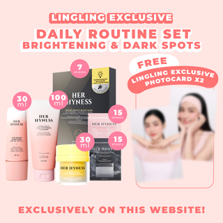 [Nov Edition #09-10 - Limited during 16-30 Nov!] Lingling Website Exclusive Routine Set - Brightening & Dark Spots with 2 Photocards