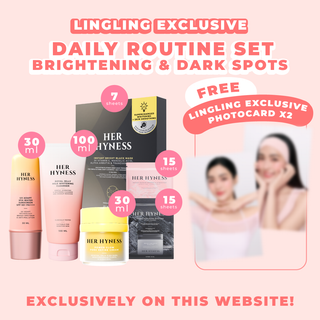 [Nov Edition #09-10 - Limited during 16-30 Nov!] Lingling Website Exclusive Routine Set - Brightening & Dark Spots with 2 Photocards