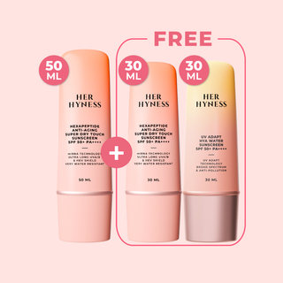 [9.9] ซื้อกันแดด 50 ml แถมฟรี กันแดด 50 ml + UV Adapt 7ml (x2) (คละสูตรได้) [VIP]