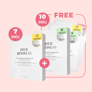 [9.9] BUY 1 GET 10 FREE! - Buy Platinum Mask 1 Box Get Free Platinum Mask 1 Box + Mask Platinum 3 Sheets (7 Sheets) [VIP]