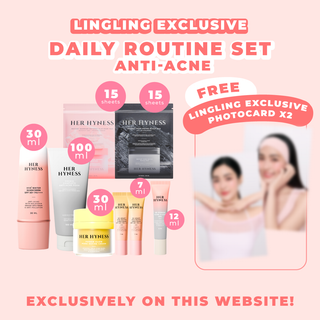 [Nov Edition #09-10 - Limited during 16-30 Nov!] Lingling Website Exclusive Routine Set - Anti-Acne with 2 Photocards