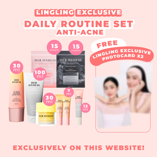 [Nov Edition #09-10 - Limited during 16-30 Nov!] Lingling Website Exclusive Routine Set - Anti-Acne with 2 Photocards