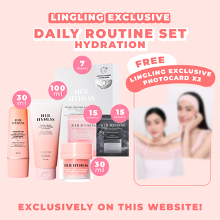 [Nov Edition #09-10 - Limited during 16-30 Nov!] Lingling Website Exclusive Routine Set - Hydration with 2 Photocards
