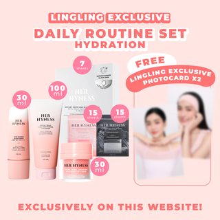 [Nov Edition #09-10 - Limited during 16-30 Nov!] Lingling Website Exclusive Routine Set - Hydration with 2 Photocards