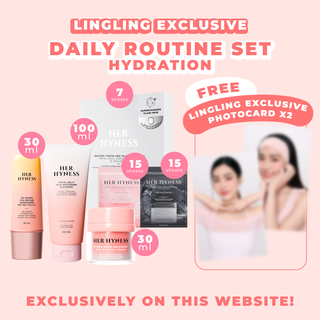 [Nov Edition #09-10 - Limited during 16-30 Nov!] Lingling Website Exclusive Routine Set - Hydration with 2 Photocards