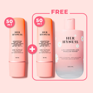 [6.6] BUY 1 GET 2 FREE! -  Sunscreen 50 ml + Sunscreen 50 ml + Micellar 500 ml [VIP]