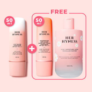 [6.6] BUY 1 GET 2 FREE! -  Sunscreen 50 ml + Sunscreen 50 ml + Micellar 500 ml [VIP]