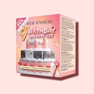 Her Hyness 9th Birthday Exclusive Set - 8 Bestsellers + Free! Milk Cleanser 50 ml