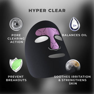 Hyper Clear Targeted Black Mask Box (7 Sheets) [VIP]