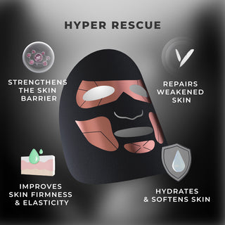 Hyper Rescue Targeted Black Mask Box (7 Sheets) [VIP]