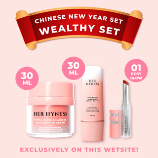 [16-28 Feb] CNY Wealthy Set - Hydra Glow Cream 30ml+Sunscreen 30ml+Lip Tint