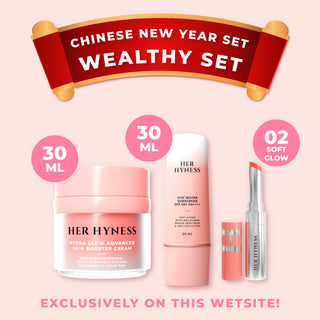 [16-28 Feb] CNY Wealthy Set - Hydra Glow Cream 30ml+Sunscreen 30ml+Lip Tint