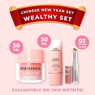 [16-28 Feb] CNY Wealthy Set - Hydra Glow Cream 30ml+Sunscreen 30ml+Lip Tint