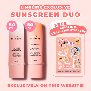Lingling Website Exclusive Sunscreen Duo 50 ml with Stickers