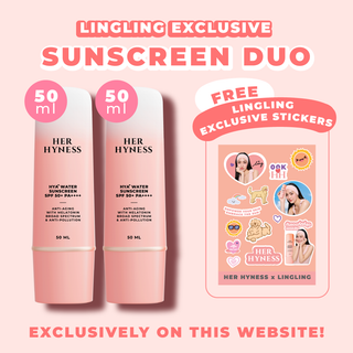 Lingling Website Exclusive Sunscreen Duo 50 ml with Stickers
