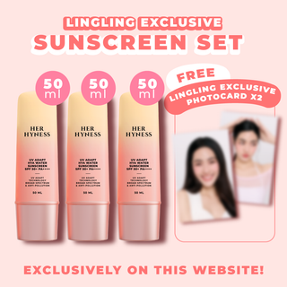[Sep Edition #05-06 - เฉพาะ 16-30 ก.ย. 68 เท่านั้น!] Lingling Website Exclusive Sunscreen Set 50 ml with 2 Photocards