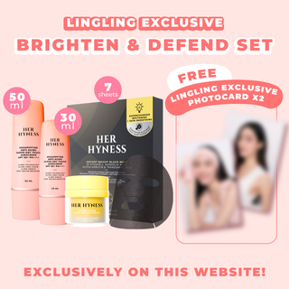 [August Edition #03-04 - ถึง 31 ส.ค. 68 เท่านั้น!] Lingling Website Exclusive Brighten & Defend Set with 2 Photocards