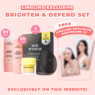 [August Edition #03-04 - ถึง 31 ส.ค. 68 เท่านั้น!] Lingling Website Exclusive Brighten & Defend Set with 2 Photocards