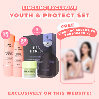 [August Edition #03-04 - เฉพาะ 16-31 ส.ค. 68 เท่านั้น!] Lingling Website Exclusive Sunscreen Set 50 ml with 2 Photocards