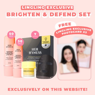 [August Edition #03-04 - ถึง 31 ส.ค. 68 เท่านั้น!] Lingling Website Exclusive Brighten & Defend Set with 2 Photocards