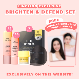 [August Edition #03-04 - ถึง 31 ส.ค. 68 เท่านั้น!] Lingling Website Exclusive Brighten & Defend Set with 2 Photocards